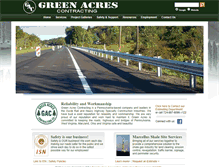 Tablet Screenshot of greenacrescontracting.com